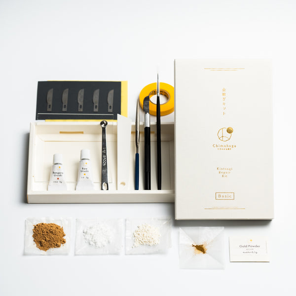 Traditional Kintsugi Repair Kit - Basic - Food Safe, Genuine Gold ...