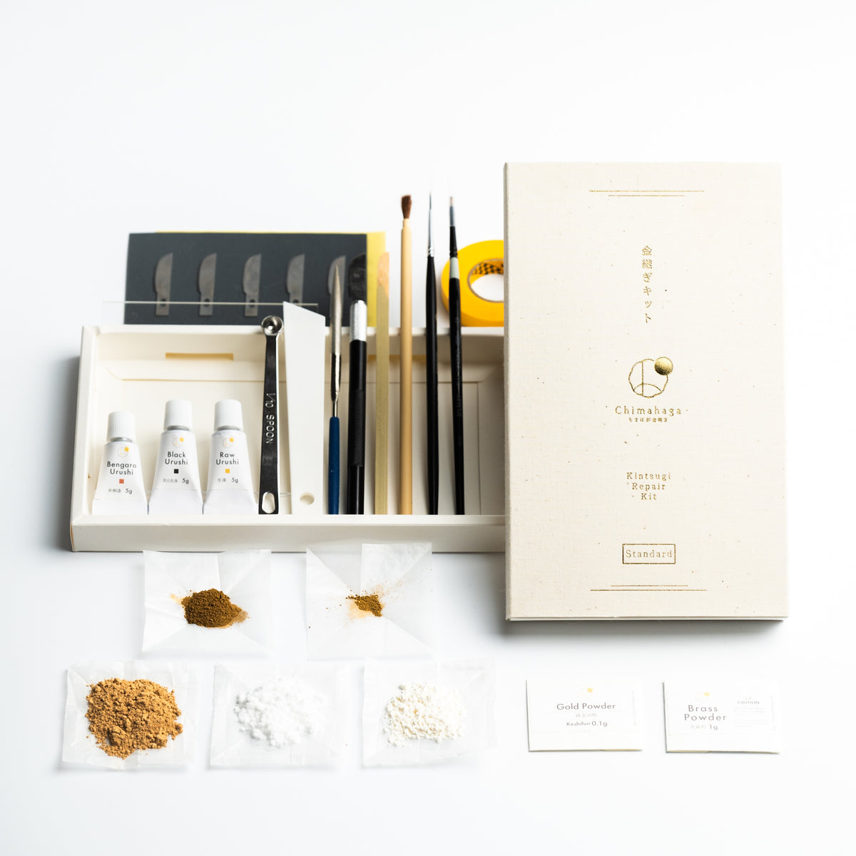 Traditional Kintsugi Repair Kit - Standard - Food Safe, Genuine 